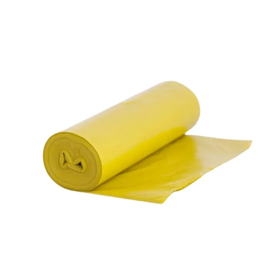 Baskılı Sarı Tehlikeli Atık Poşeti 80 x 110 cm 10 Adet 100 Mikron