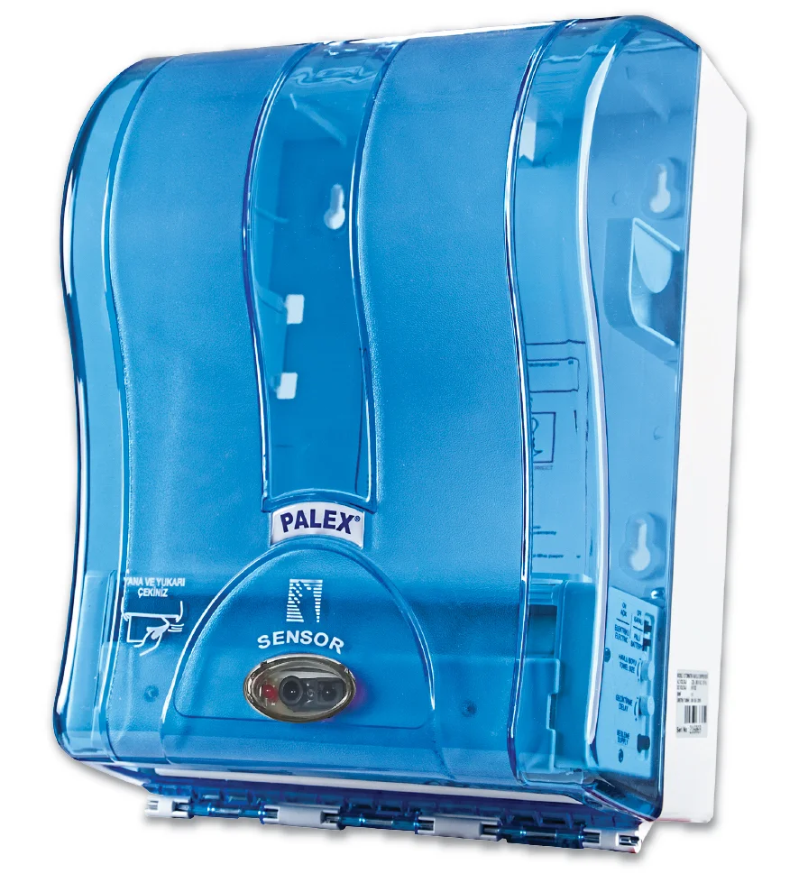 Palex Prestij Otomatik Havlu Dispenseri Şeffaf Mavi 3491-1