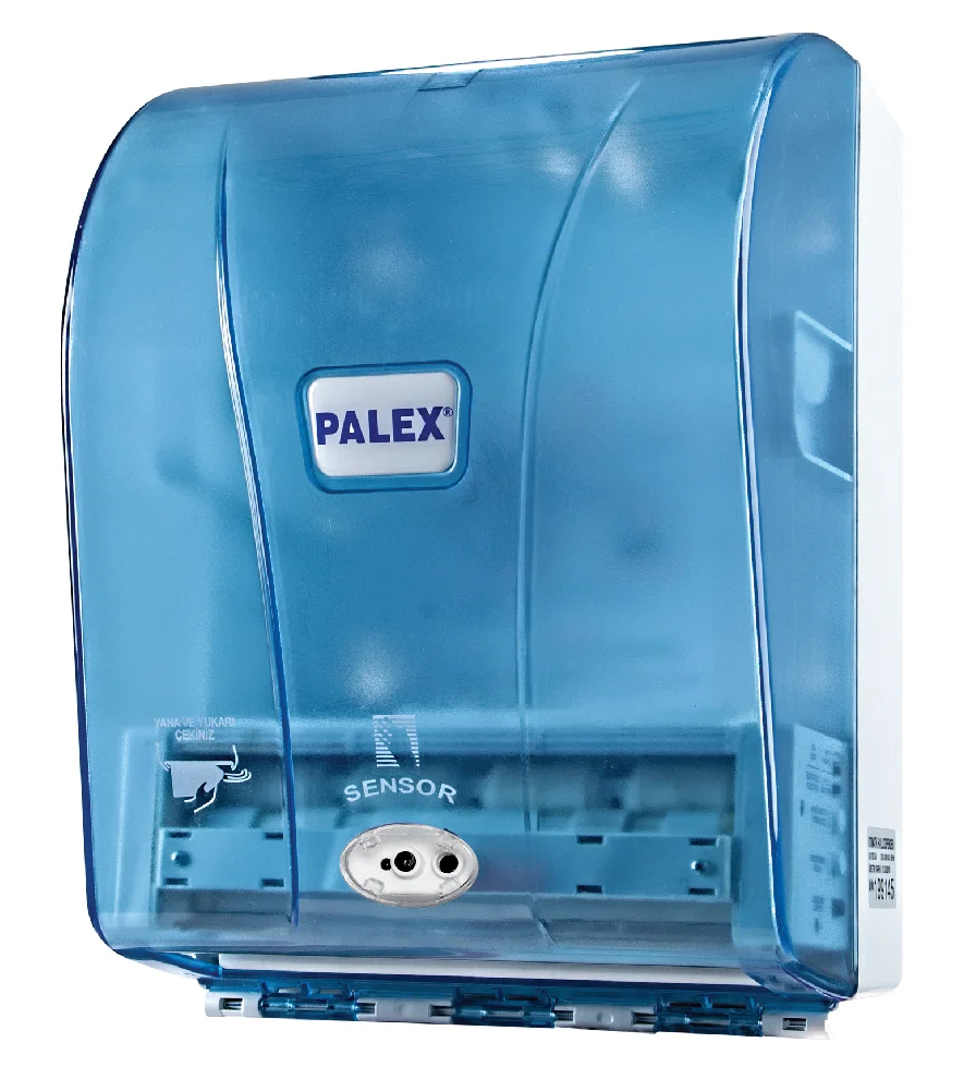 Palex Otomatik Havlu Dispenseri Şeffaf Mavi 3490-1