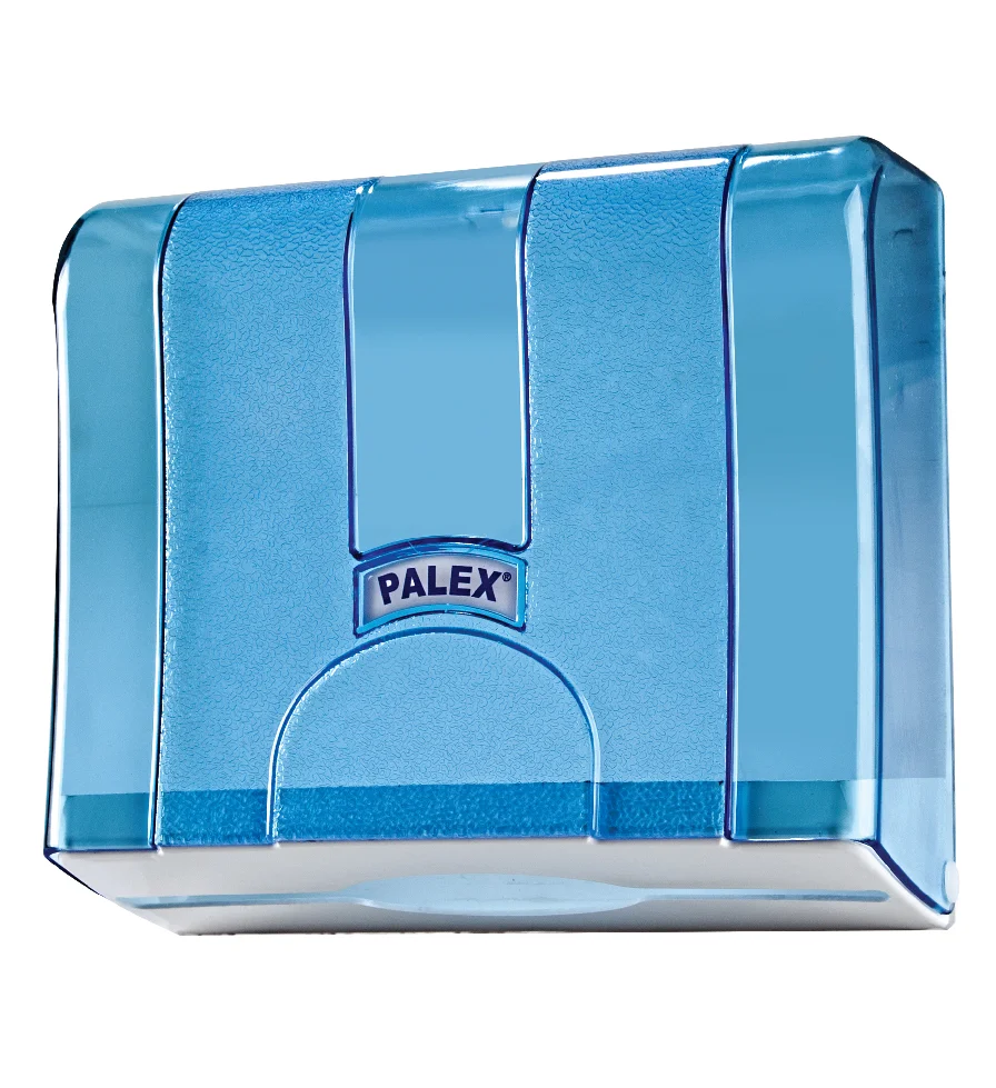 Palex Standart Z Katlı Kağıt Havlu Dispenseri Şeffaf Mavi 3570-1