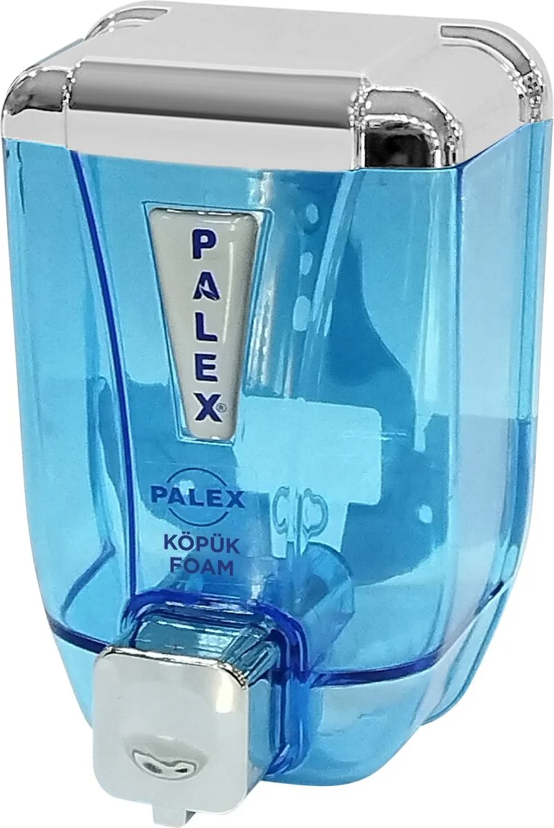 Palex Standart Köpük Sabun Dispenseri Şeffaf Krom 1000 cc 3432-2