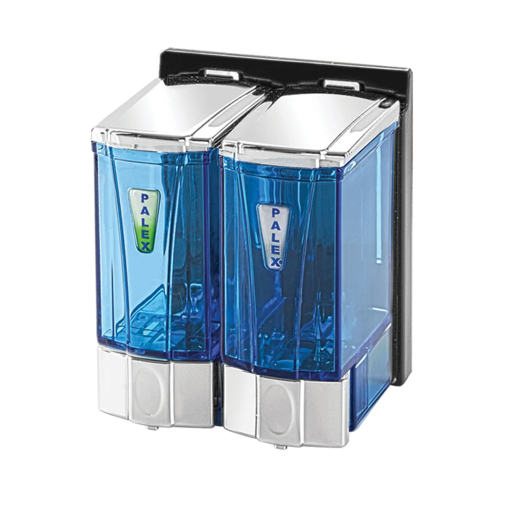 Palex Mini Üçlü Sıvı Sabun Dispenseri Şeffaf Krom 3 x 250 cc 3566-2