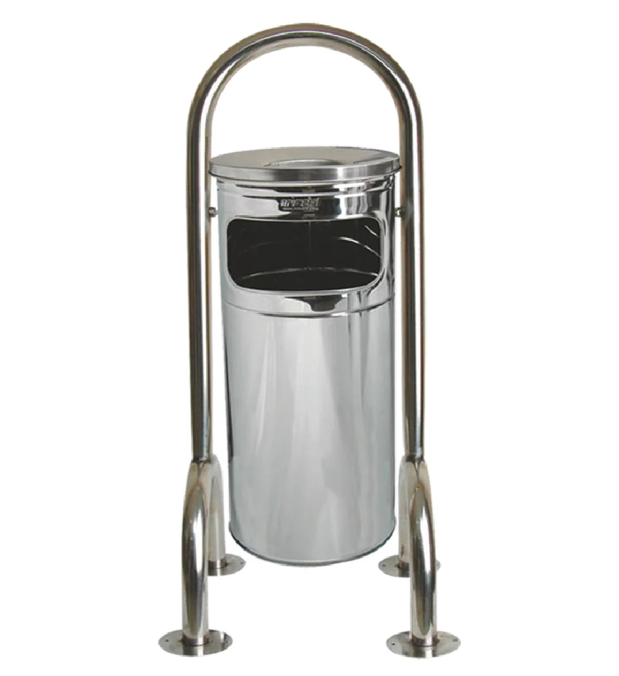 Palex Krom Dört Ayaklı Bahçe Tipi Çöp Kovası 31 Litre 3560-0