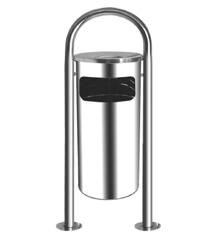 Palex Krom Çift Ayaklı Bahçe Tipi Çöp Kovası 31 Litre 3560-6