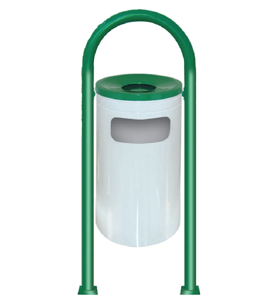Palex Boyalı Çift Ayaklı Bahçe Tipi Çöp Kovası 31 Litre 3560-8