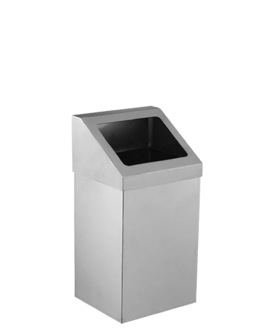 Palex Krom Açık Çatı Kapaklı Çöp Kovası 16 Litre 3834-316