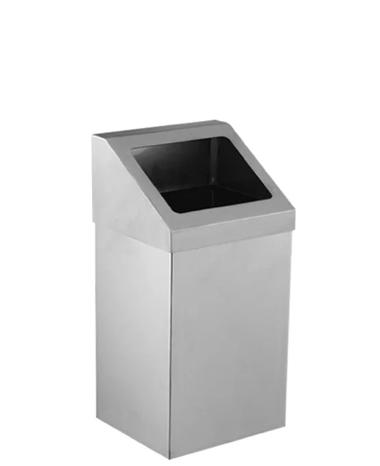 Palex Krom Açık Çatı Kapaklı Çöp Kovası 25 Litre 3834-325