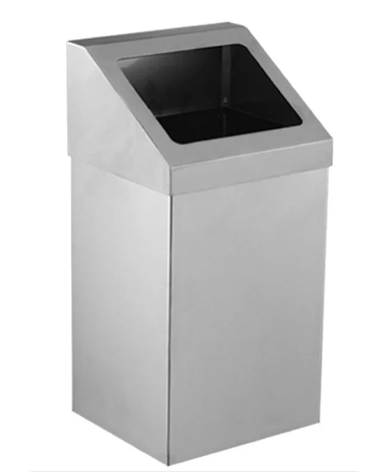 Palex Krom Açık Çatı Kapaklı Çöp Kovası 54 Litre 3834-354